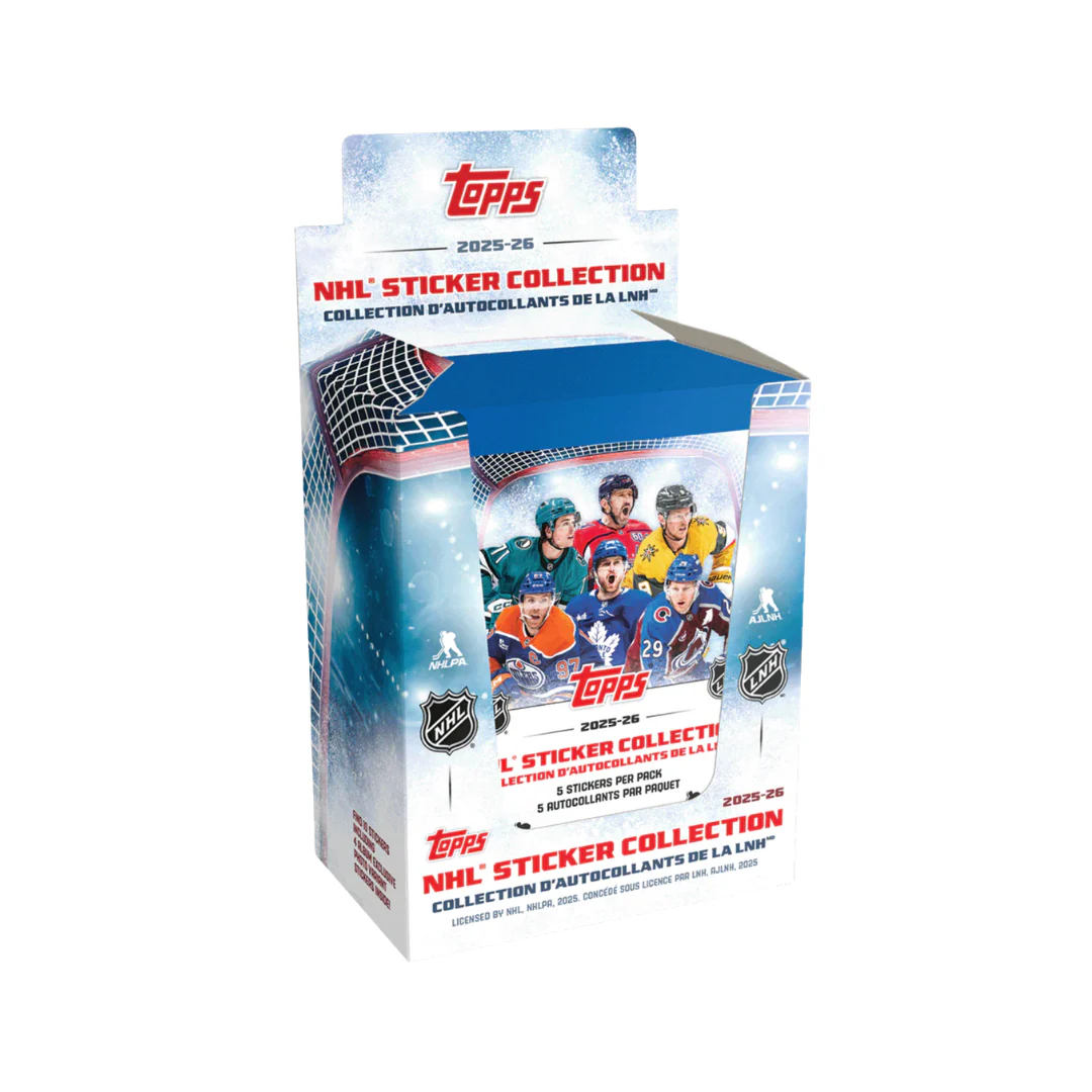 2025-26 Topps NHL Hockey Sticker Collection 50-Pack Box