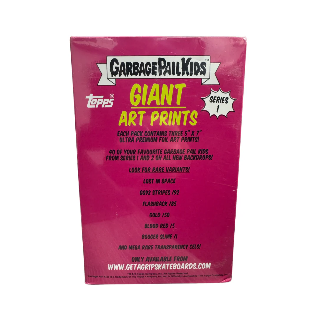 2025 Get A Grip Topps Garbage Pail Kids Giant Art Prints 24-Pack Box Sealed - Image 2