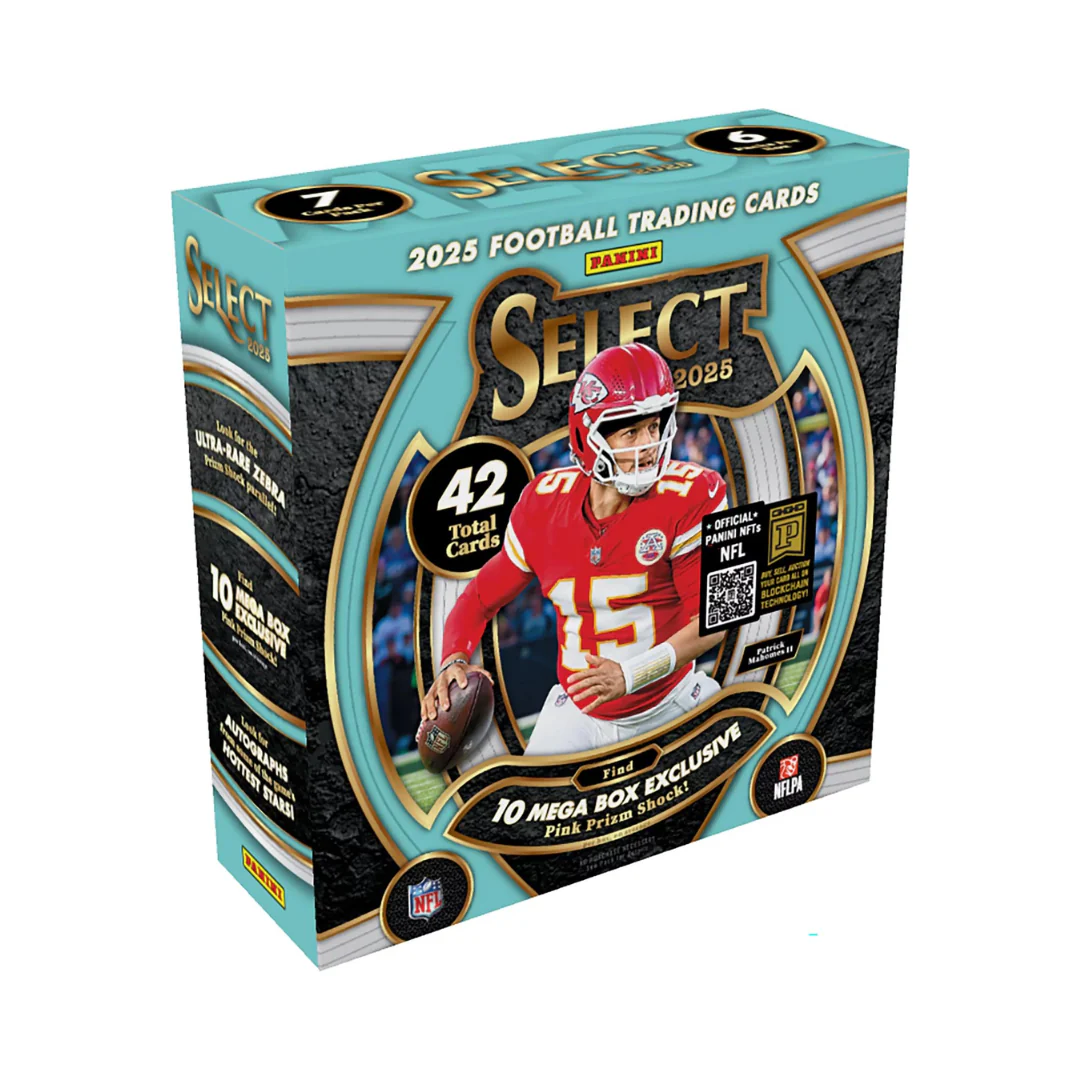 2025 Panini Select Football Hobby Mega Box (Pink Prizm Shock)