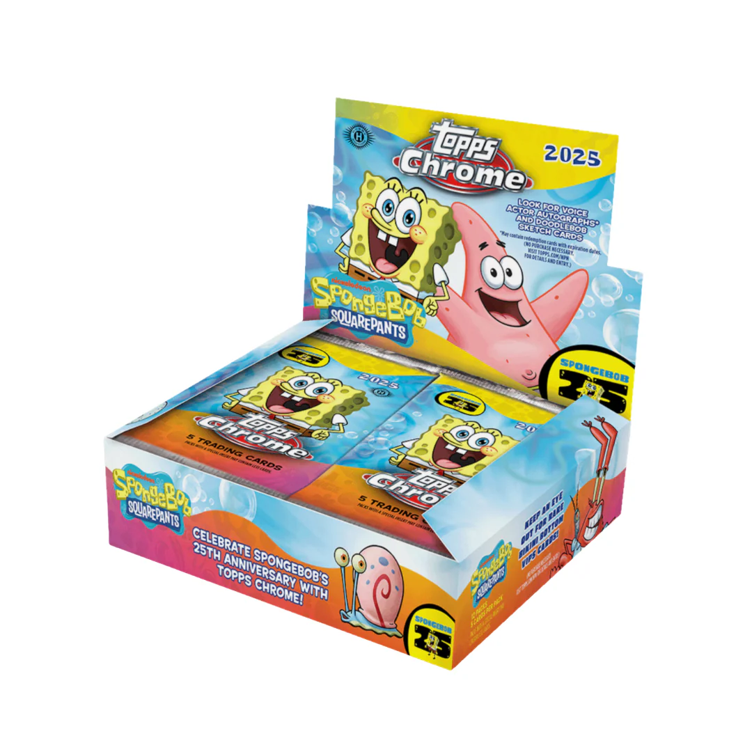 2025 Topps Chrome Spongebob Squarepants 25th Anniversary Hobby Box