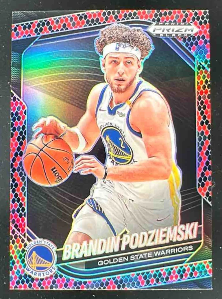 2024-25 Panini Prizm Black Snakeskin Prizms #143 Brandin Podziemski