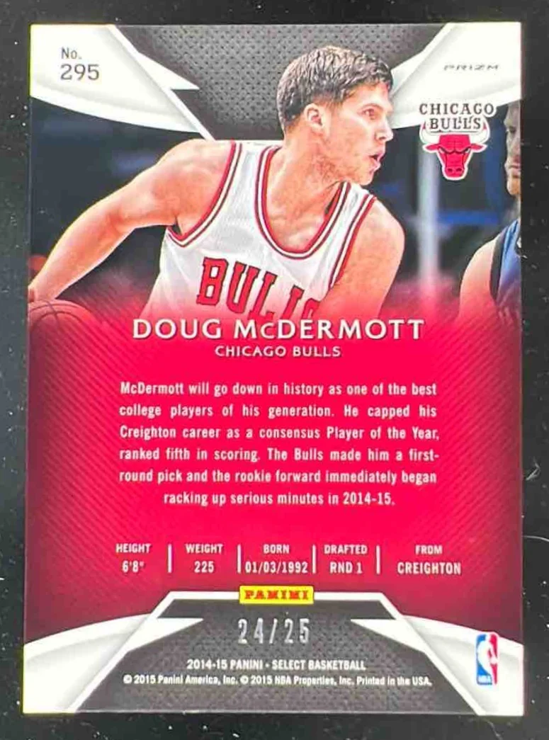 2014-15 Panini Select Prizms Tie Dye #295 Doug McDermott RC /25 - Image 2