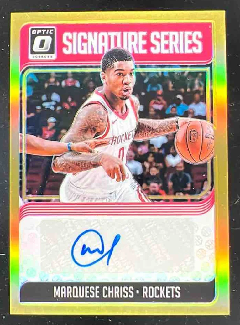 2018-19 Donruss Optic Signature Series Gold #SG-MCH Marquese Chriss Auto /10