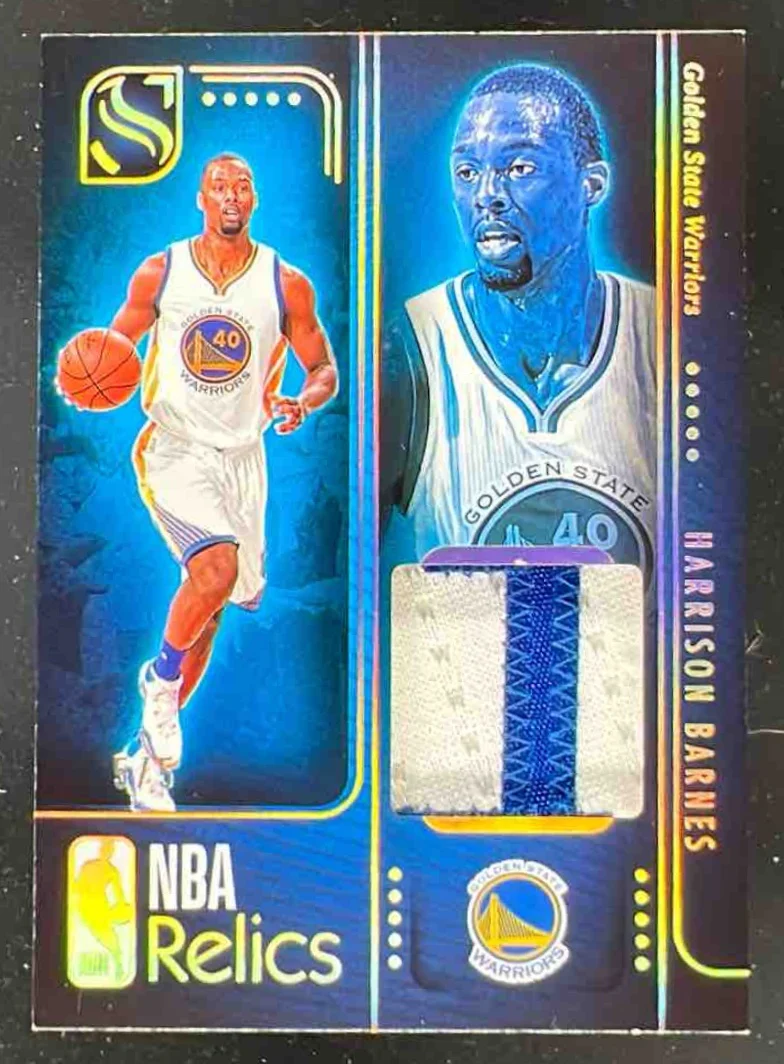 2024-25 Panini Silhouette NBA Relics Holo Gold #REL-BAR Harrison Barnes /5