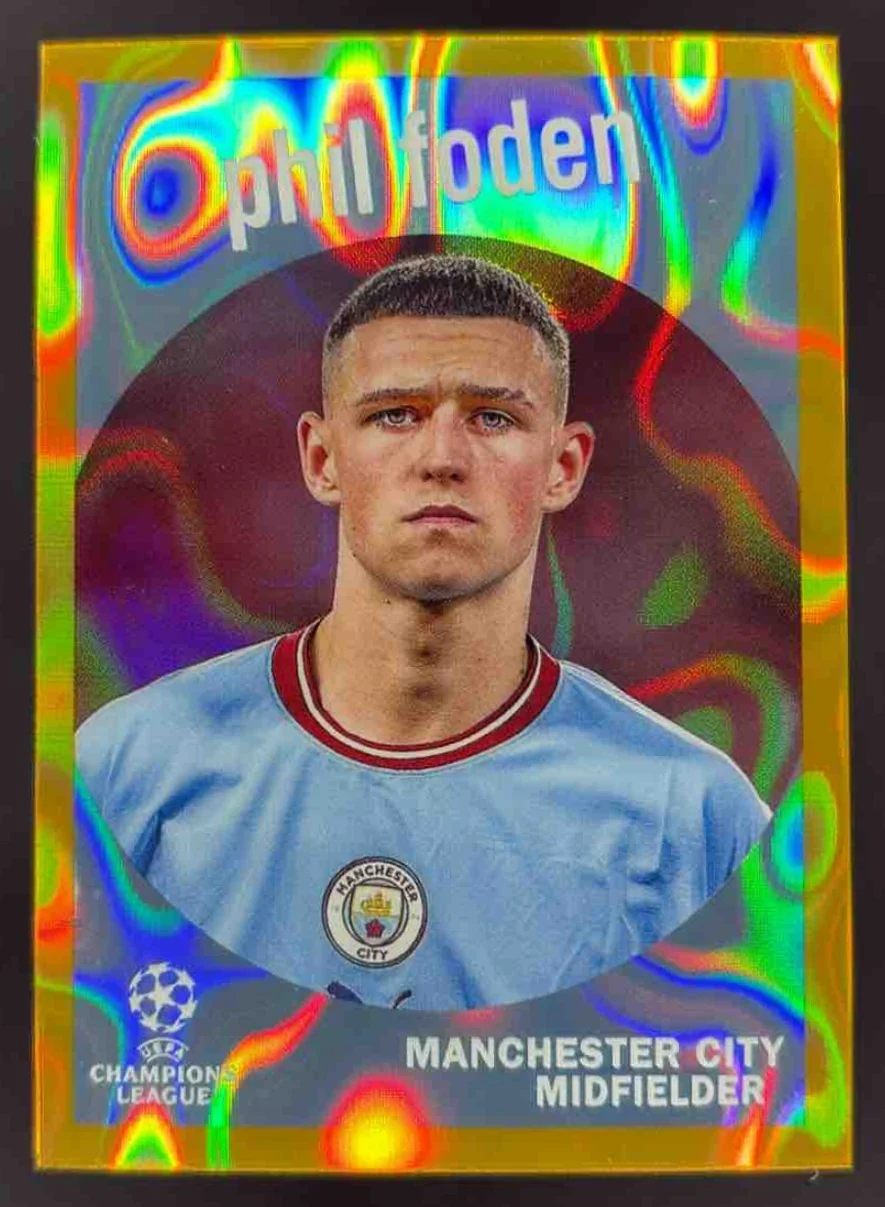 2022 Topps Chrome UEFA 1959 Topps Gold Lava Refractor #59-20 Phil Foden