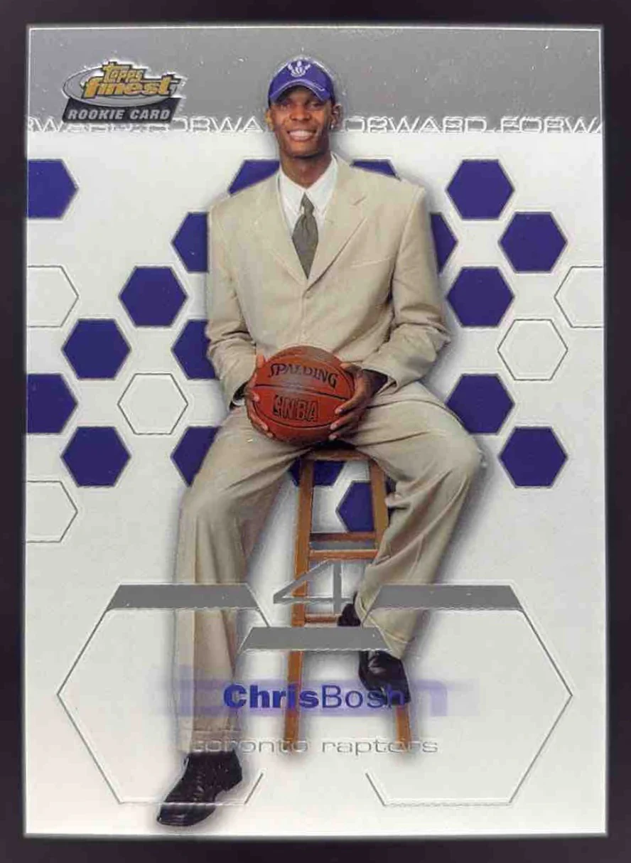 2002-03 Topps Finest #181 Chris Bosh RC