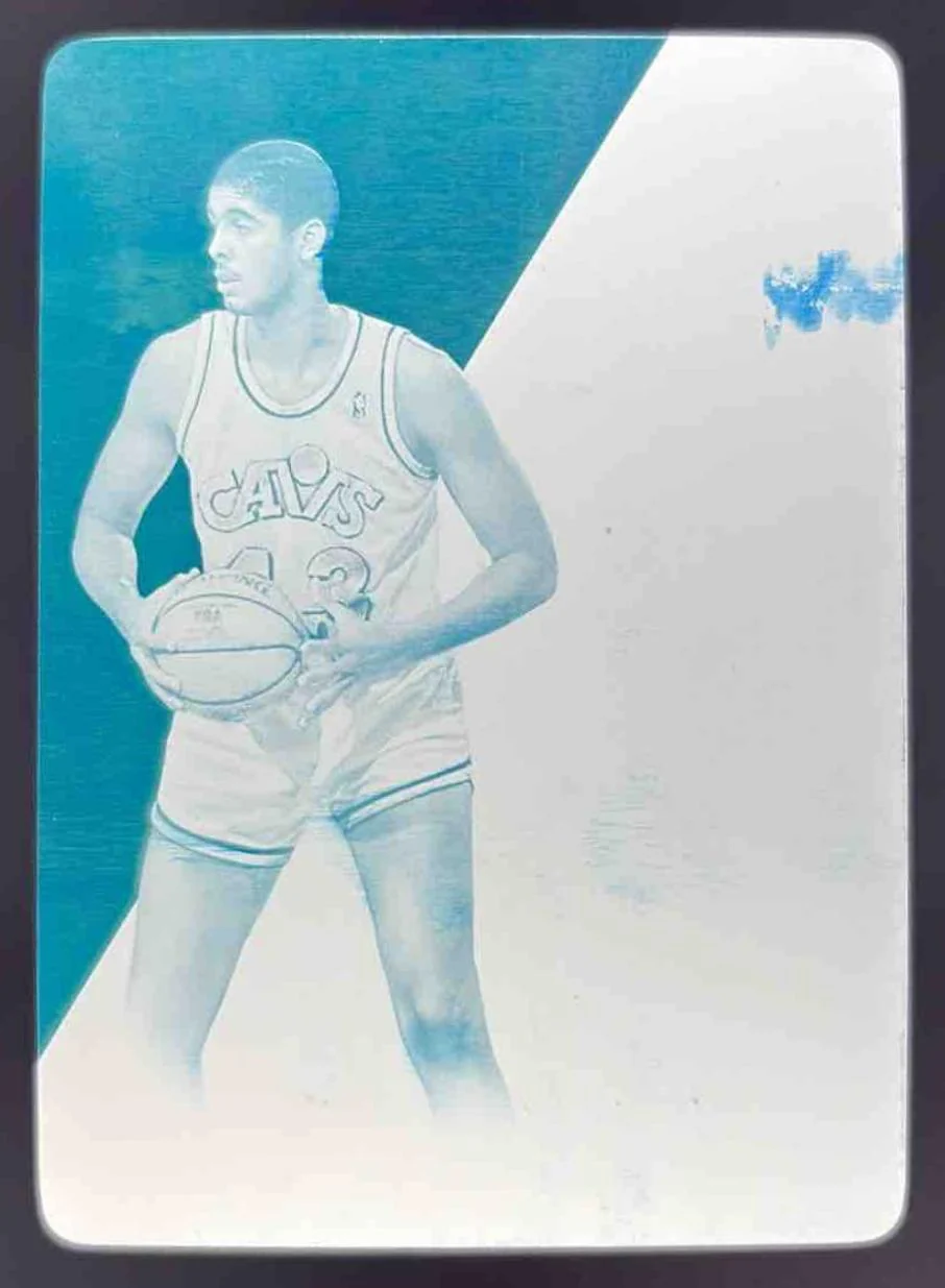 2013-14 Panini National Treasures Printing Plate Cyan #22 Brad Daugherty 1/1