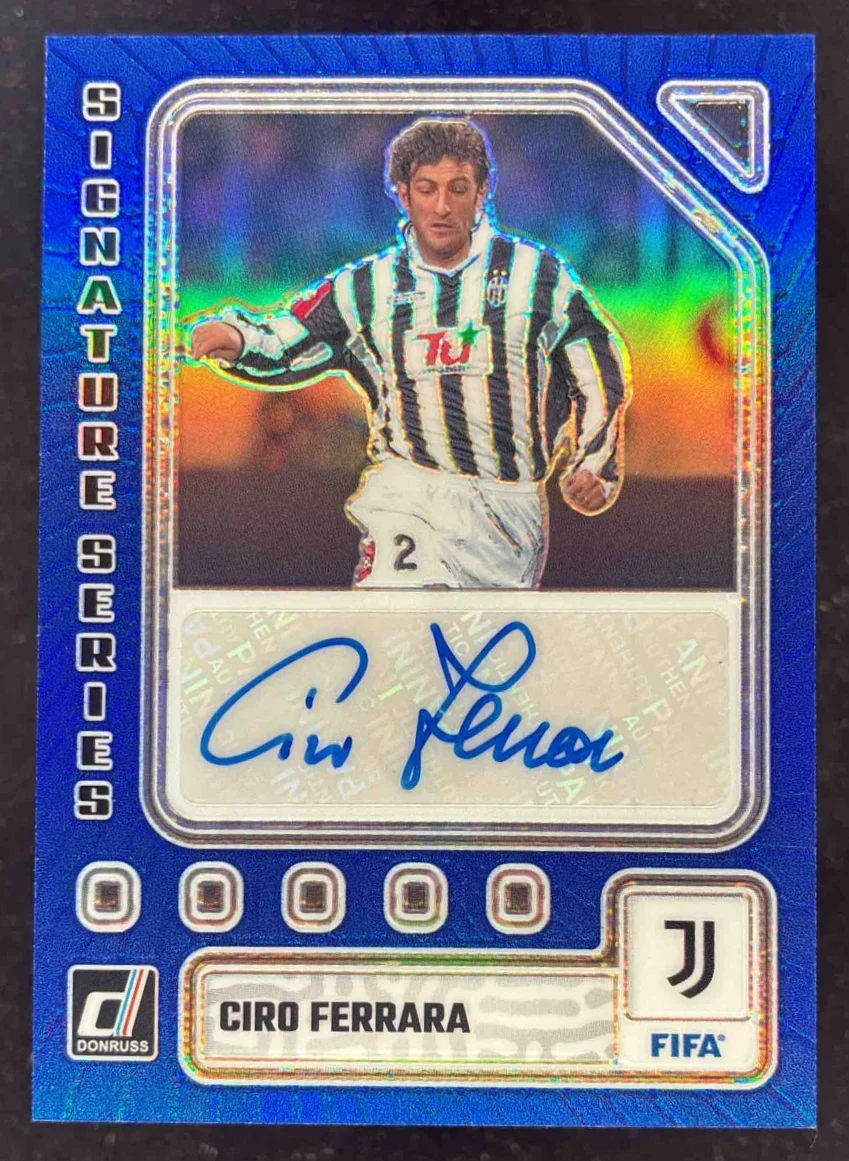 2023 Panini Donruss Signature Series Blue #SS-CF Ciro Ferrara Auto /99