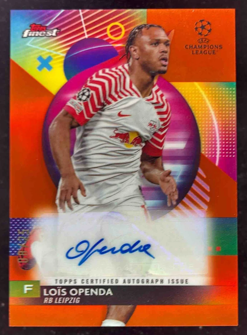 2023 Topps Finest Club Competitions Autographs Orange #A-LO Lois Openda Auto /25