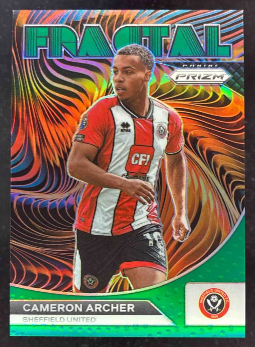 2023 Panini Prizm Premier League Fractal Green #19 Cameron Archer /5