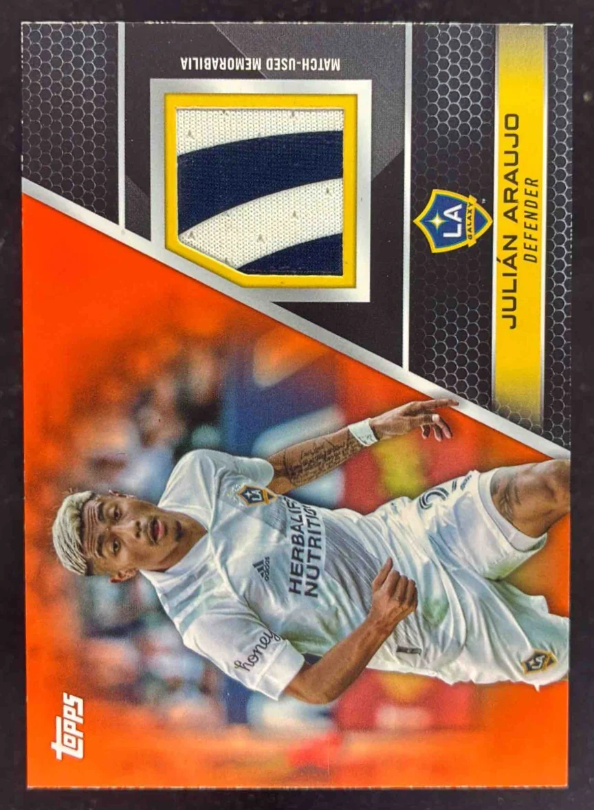 2022 Topps MLS Relics Orange #R-JA Julian Araujo /25