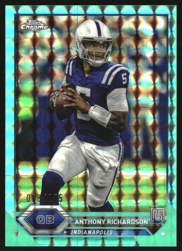 2023 Topps Composite Chrome Aqua Geometric Refractor Anthony Richardson RC /175
