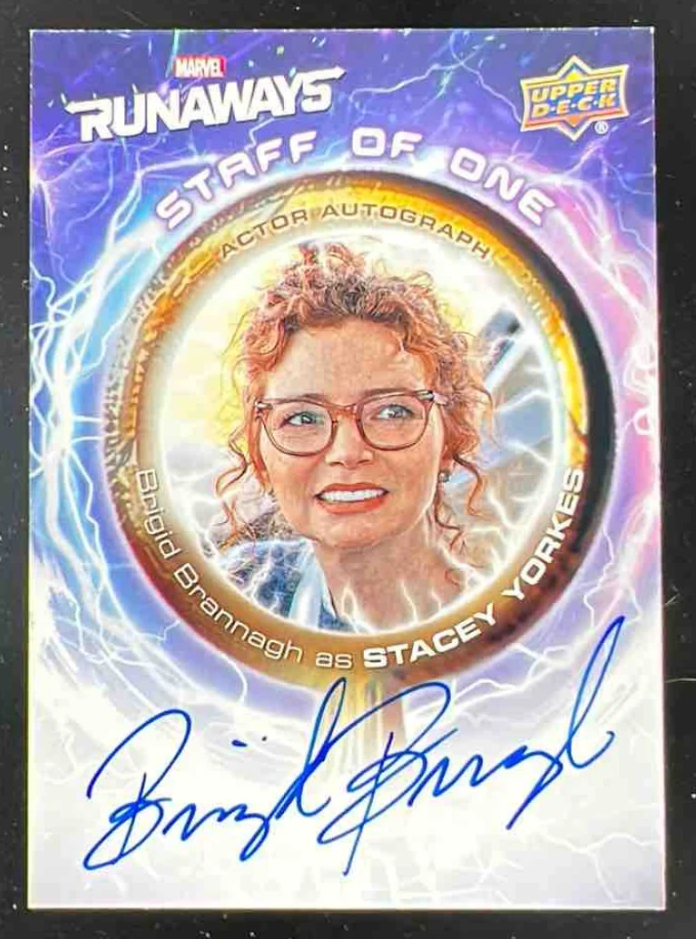 2020 Upper Deck Marvel's Runaways The Staff of One #SOO-BB Brigid Brannagh Auto