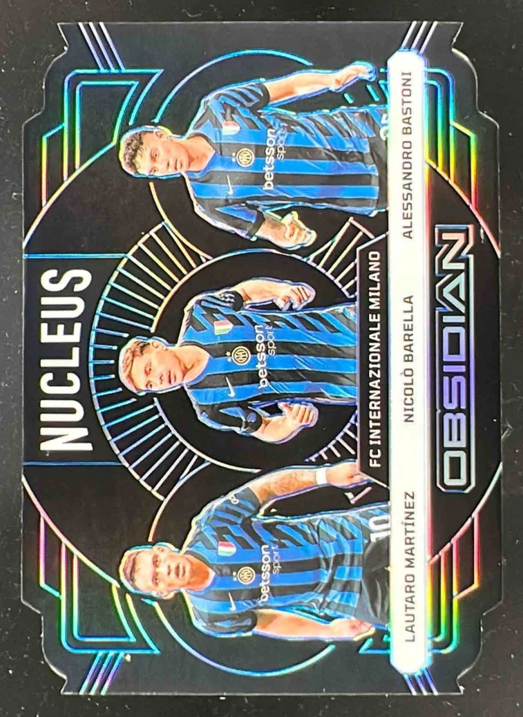2024 Obsidian Nucleus Etch Blue Lautaro Martinez Bastoni Nicolo Barella /25