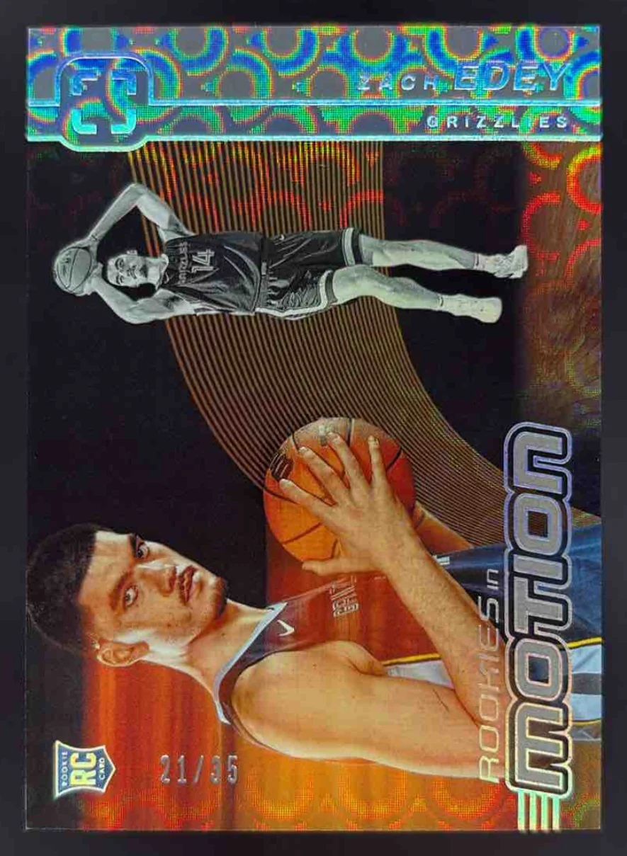 2024-25 Panini Photogenic Rookies In Motion Groovy #1 Zach Edey /35