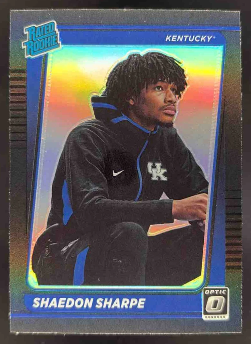 2022 Chronicles Draft Picks Donruss Optic Rated Rookie Holo Shaedon Sharpe RC