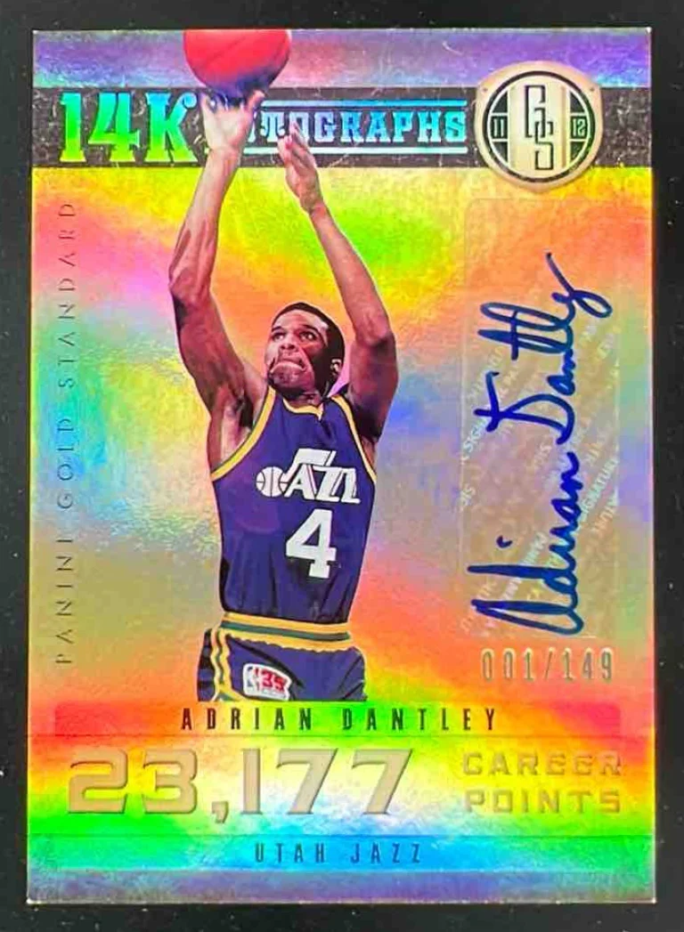 2011-12 Panini Gold Standard 14K Autographs #3 Adrian Dantley Auto /149