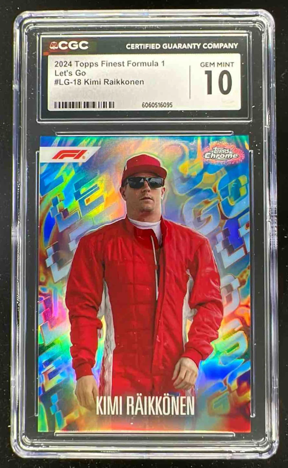 2024 Topps Finest Formula 1 Let's Go #LG-18 Kimi Raikkonen CGC 10
