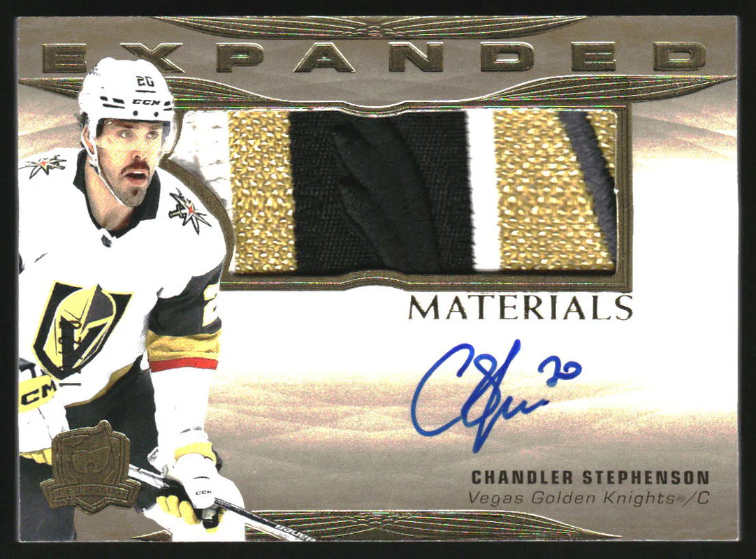 2022-23 The Cup Expanded Material Autographs #EMCS Chandler Stephenson Auto /25