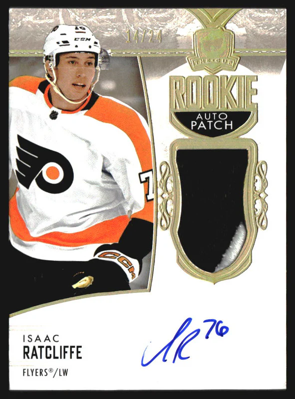 2022-23 The Cup Gold #108 Isaac Ratcliffe Rookie Jersey Autograph RC Auto /24