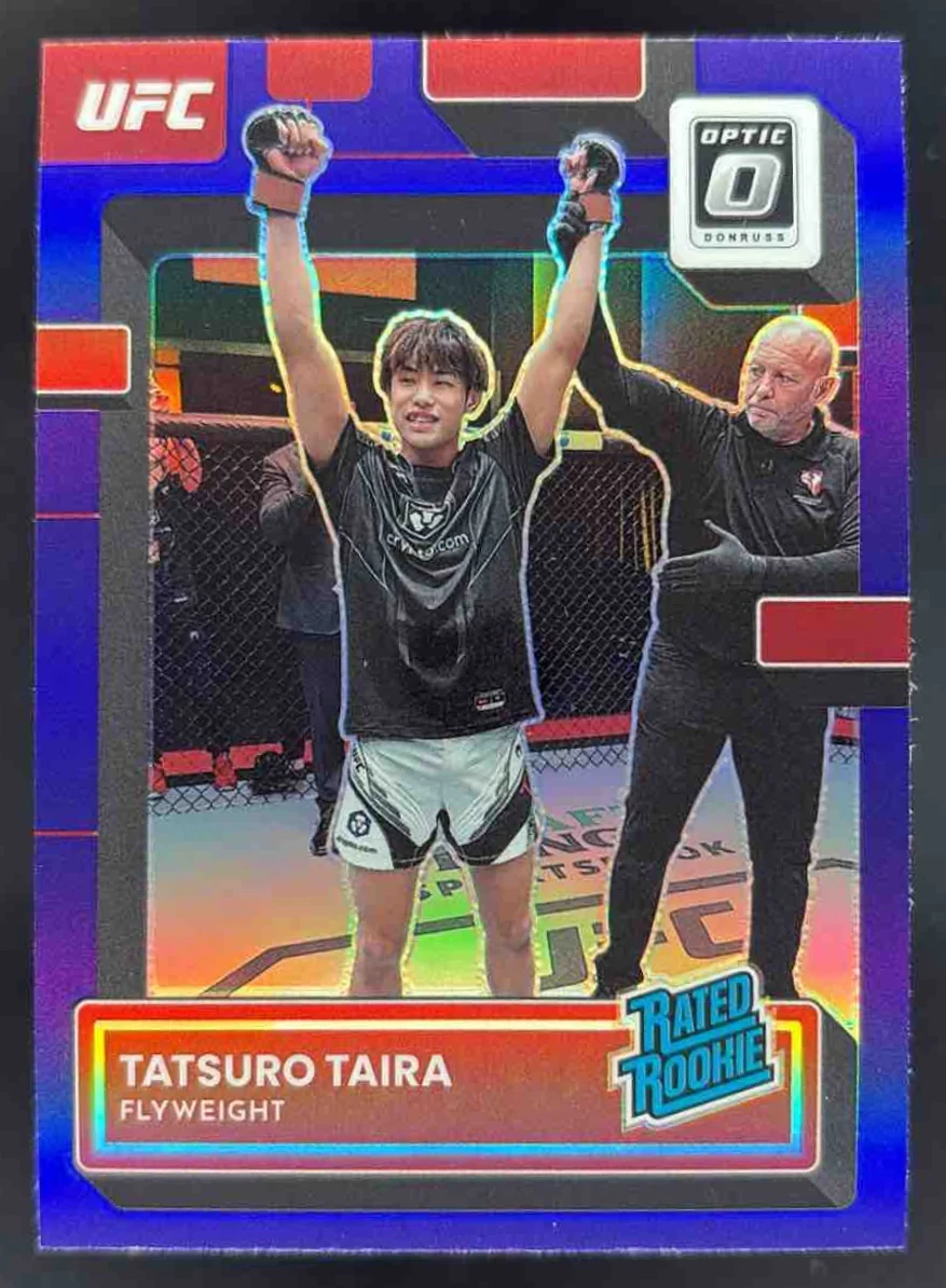 2023 Panini Donruss Optic UFC Purple Prizm #135 Tatsuro Taira Rated Rookie