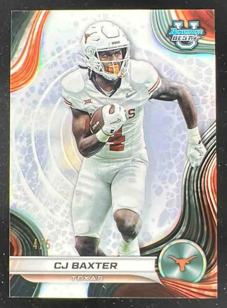 2024 Bowman Best University White Refractor #62 CJ Baxter /5