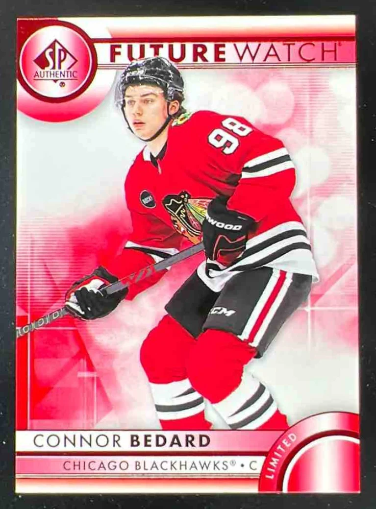 2023-24 SP Authentic Limited Red #110 Connor Bedard RC Future Watch