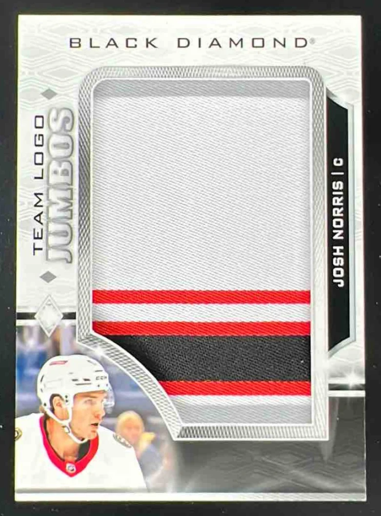 2023-24 Upper Deck Black Diamond Team Logo Jumbo Patches #TL-JN Josh Norris