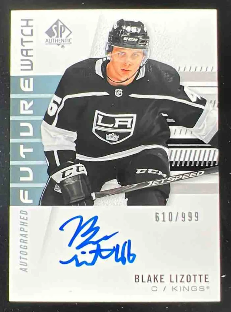 2019-20 SP Authentic #154 Blake Lizotte Autograph RC Future Watch Auto /999