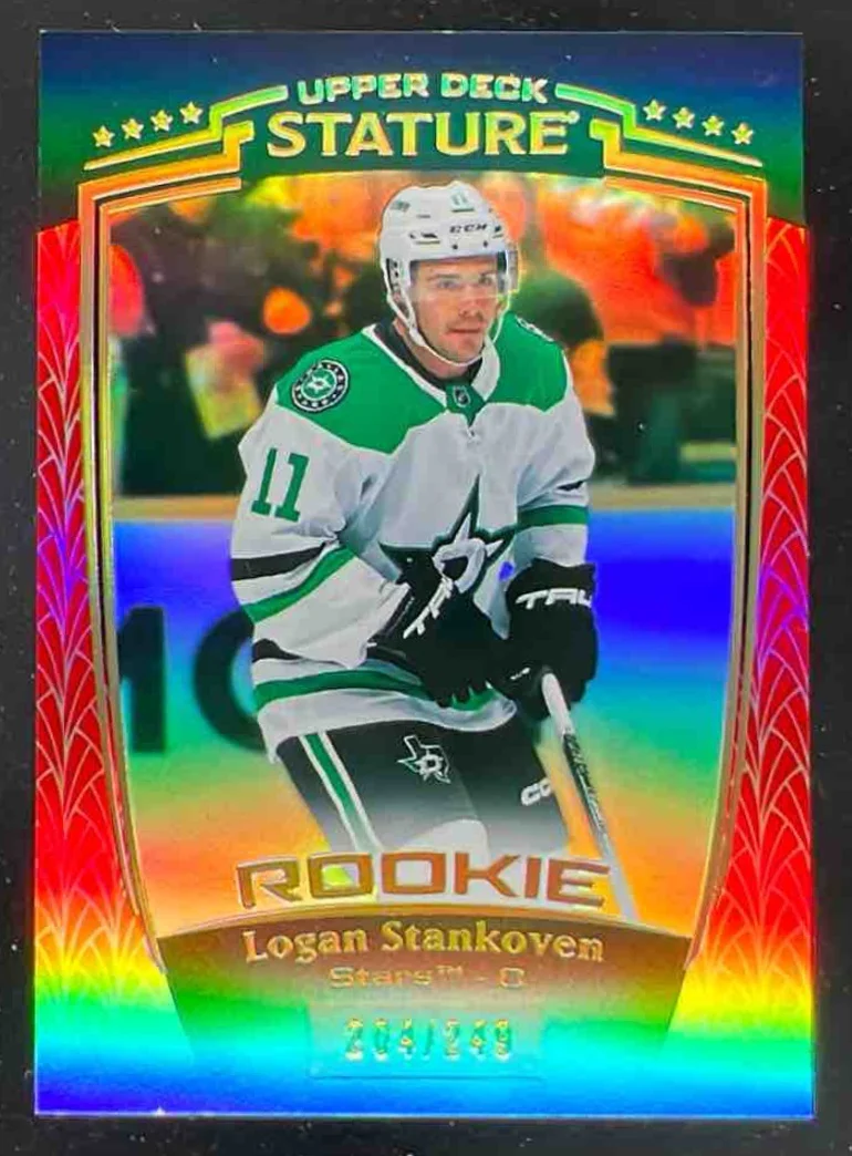 2024-25 Upper Deck Stature Red #36 Logan Stankoven RC /249