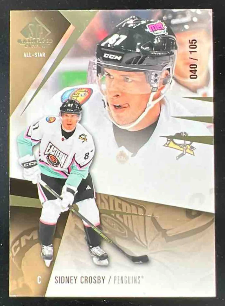 2023-24 Upper Deck SP Game Used Gold #141 Sidney Crosby /105