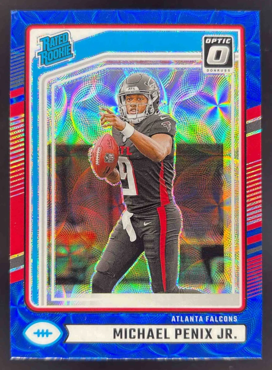 2024 Donruss Optic Rated Rookies Preview Blue Scope Michael Penix Jr. RC
