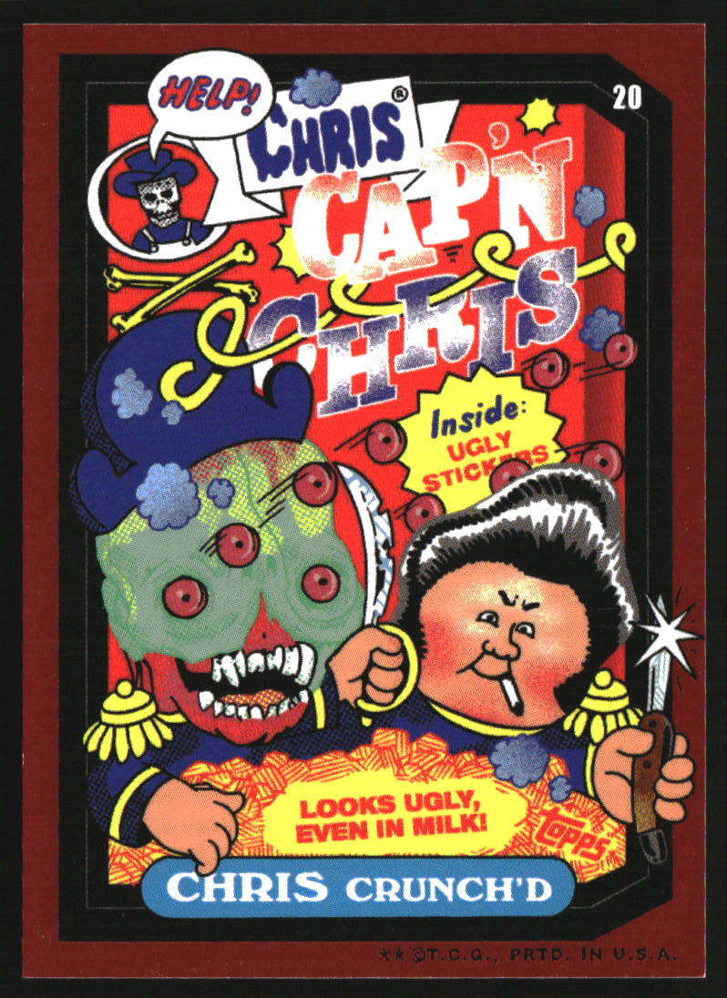 2022 Topps Garbage Pail Kids Red Refractor #20 Chris Crunch'd /10