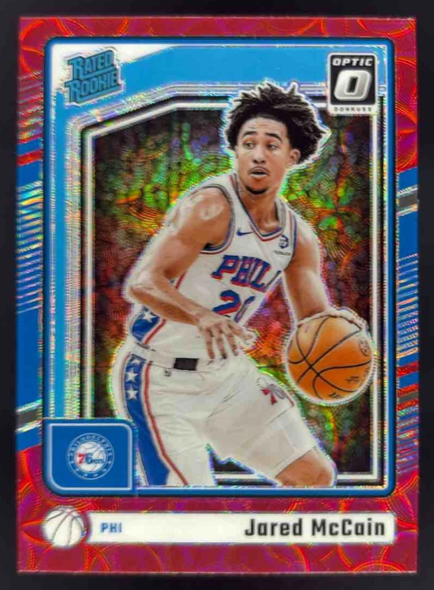 2024-25 Panini Donruss Optic Rated Rookie Red International #270 Jared McCain RC