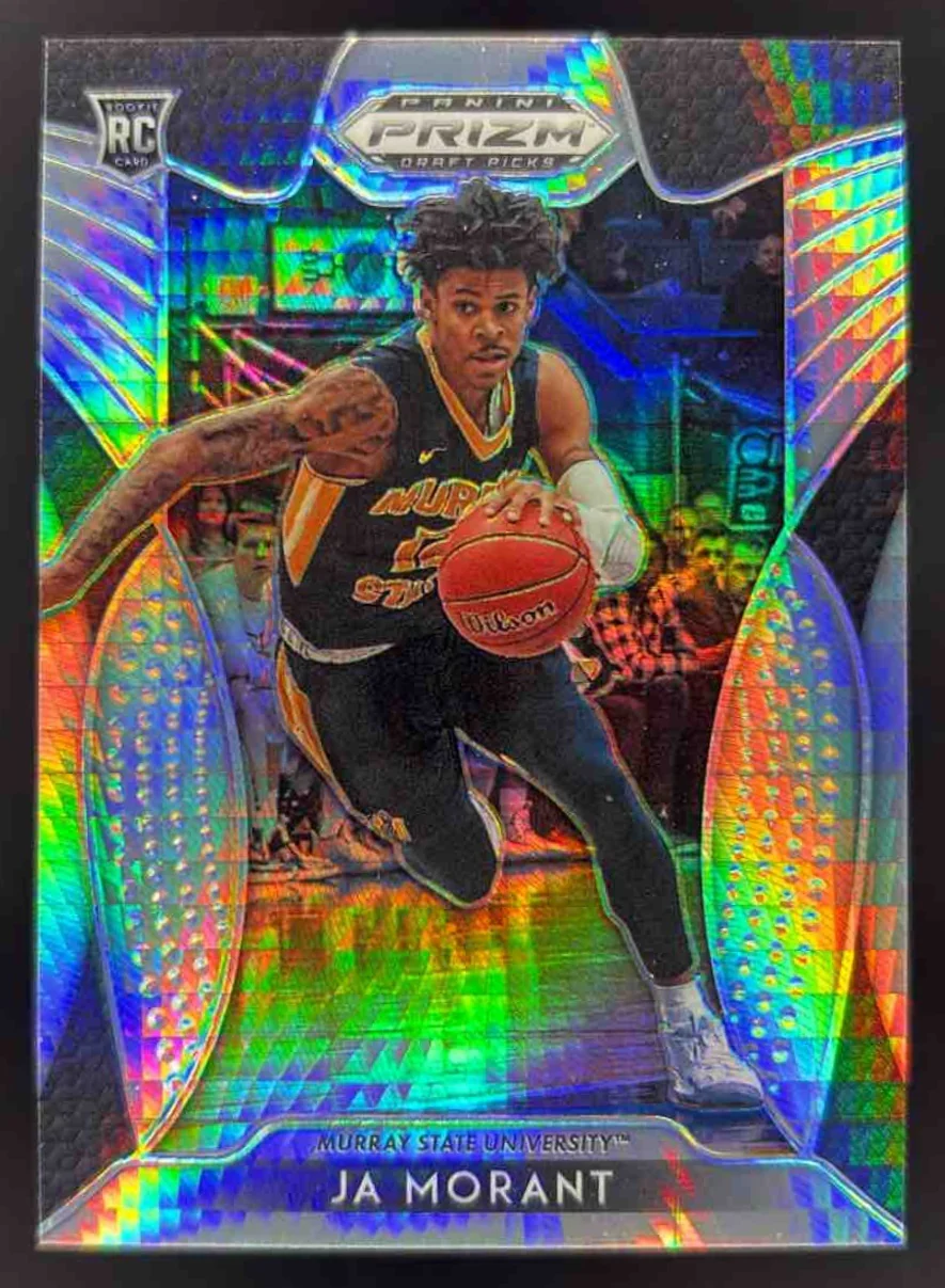 2019-20 Panini Prizm Draft Picks Prizms Hyper #2 Ja Morant RC /75