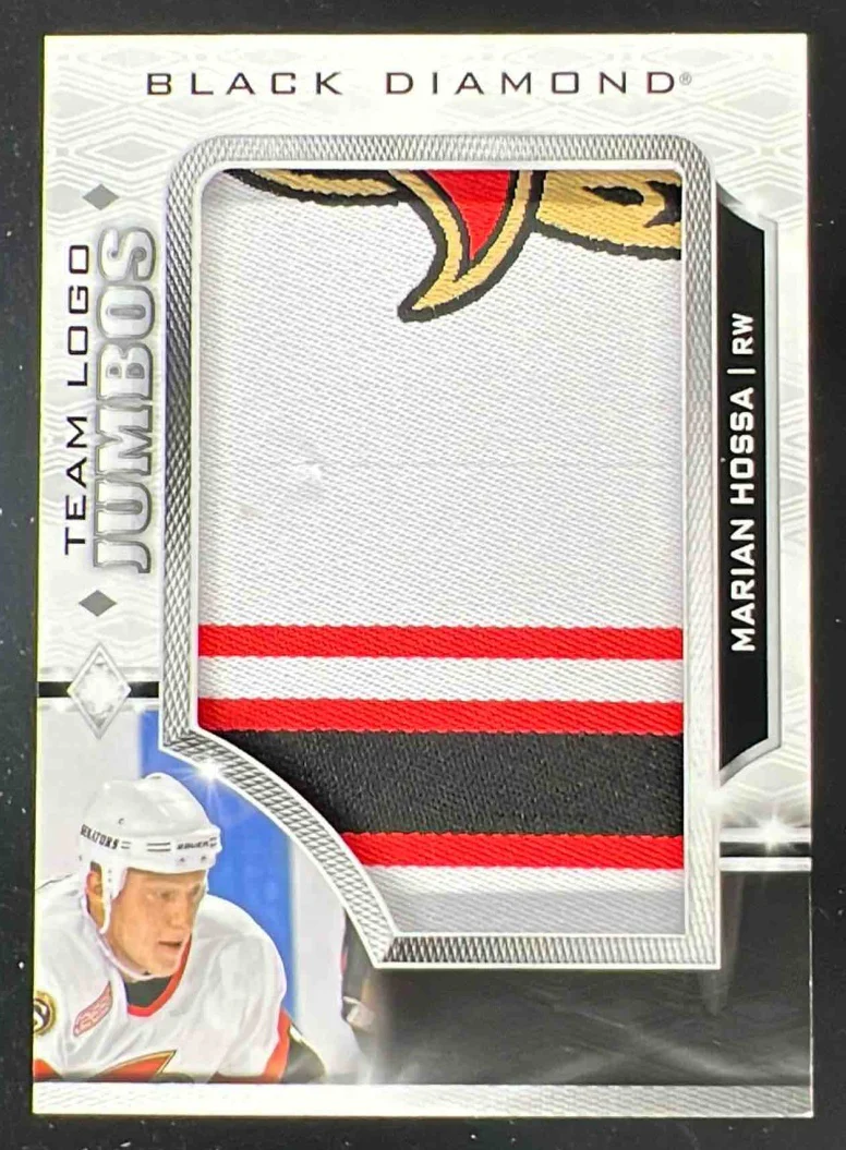 2023-24 Upper Deck Black Diamond Team Logo Jumbo Patches #TL-MH Marian Hossa