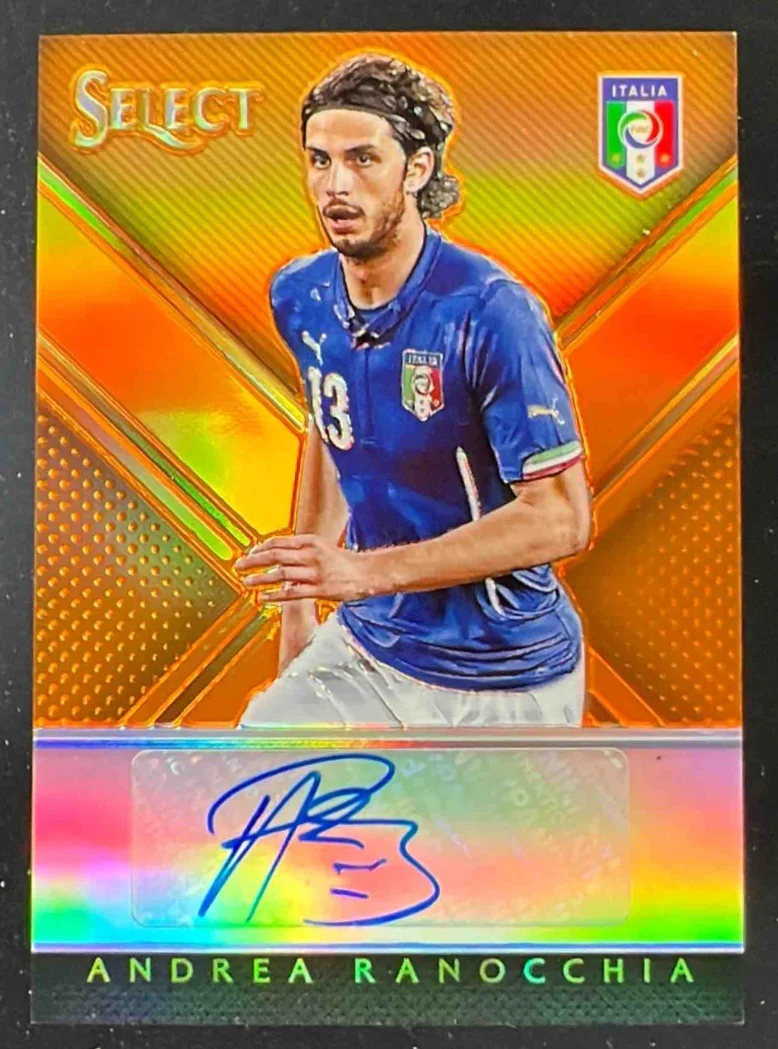 2015 Select Signatures Orange Prizm #SS-ARA Andrea Ranocchia Autograph Auto /99