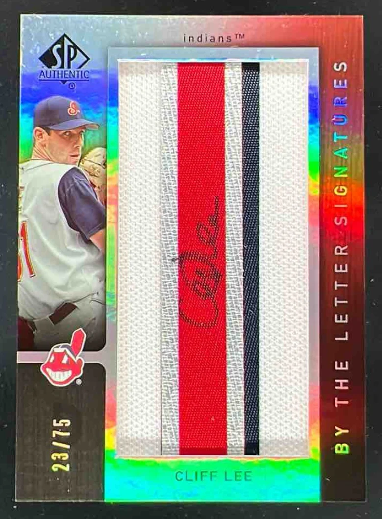 2007 SP Authentic By the Letter Signatures Cliff Lee Autograph VAR Auto /75