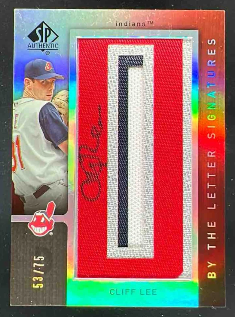 2007 SP Authentic By the Letter Signatures Cliff Lee Autograph VAR Auto /75