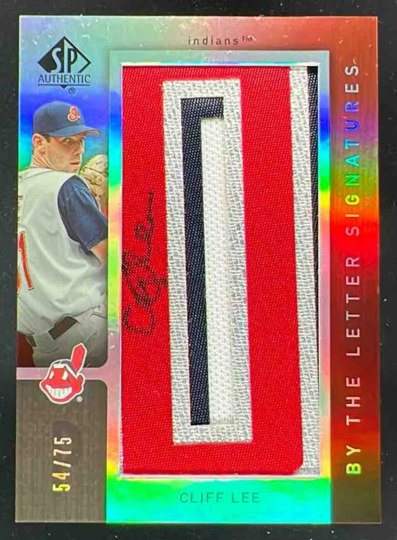 2007 SP Authentic By the Letter Signatures Cliff Lee Autograph VAR Auto /75