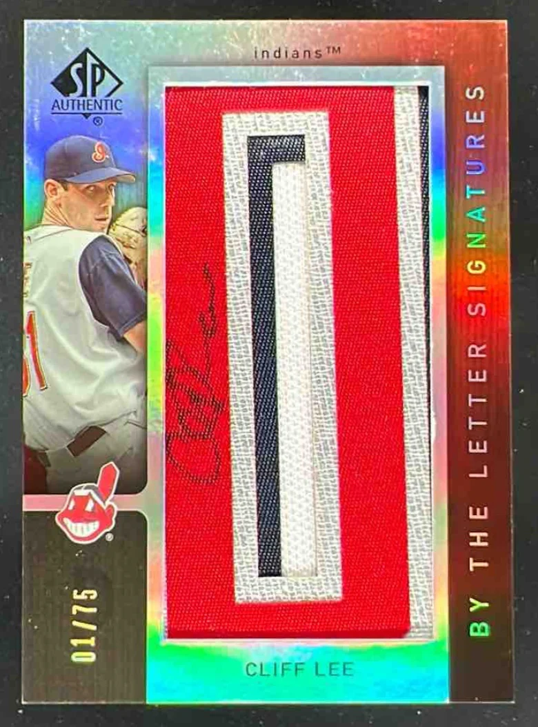 2007 SP Authentic By the Letter Signatures Cliff Lee Autograph VAR Auto /75