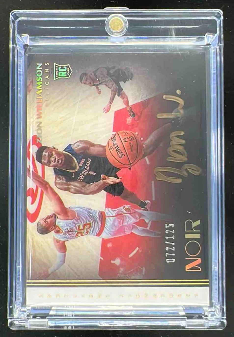 2019-20 Noir Spotlight Horizontal #SSH-ZWL Zion Williamson RC Auto /125