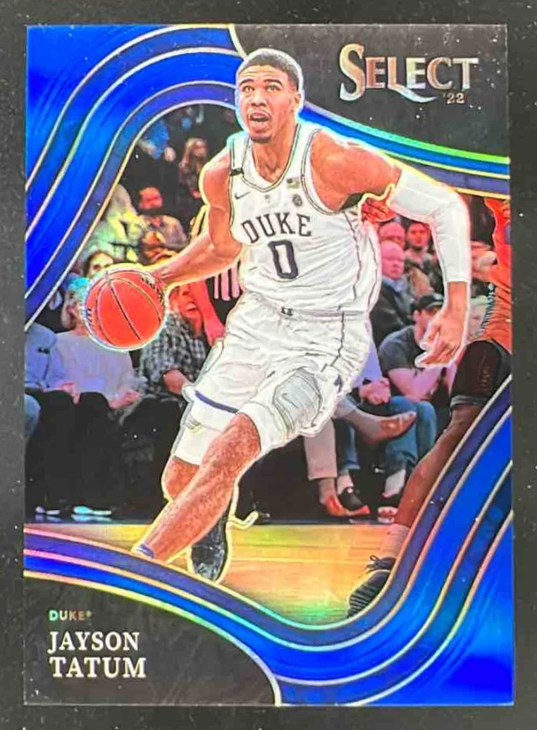 2022-23 Panini Chronicles Draft Picks Select Blue #21 Jayson Tatum /99
