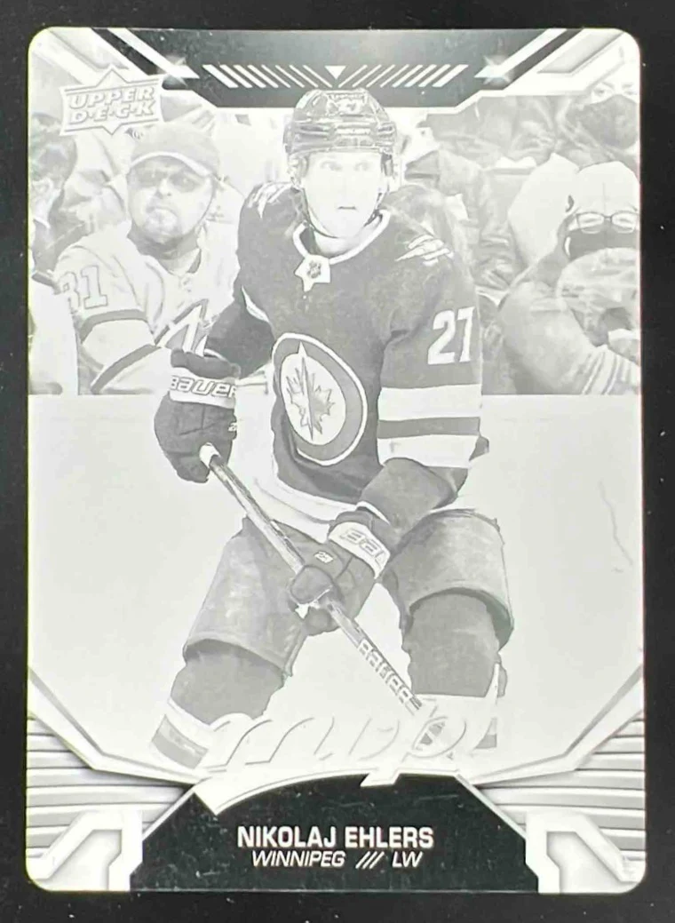 2022-23 Upper Deck MVP Printing Plates Black #189 Nikolaj Ehlers 1/1