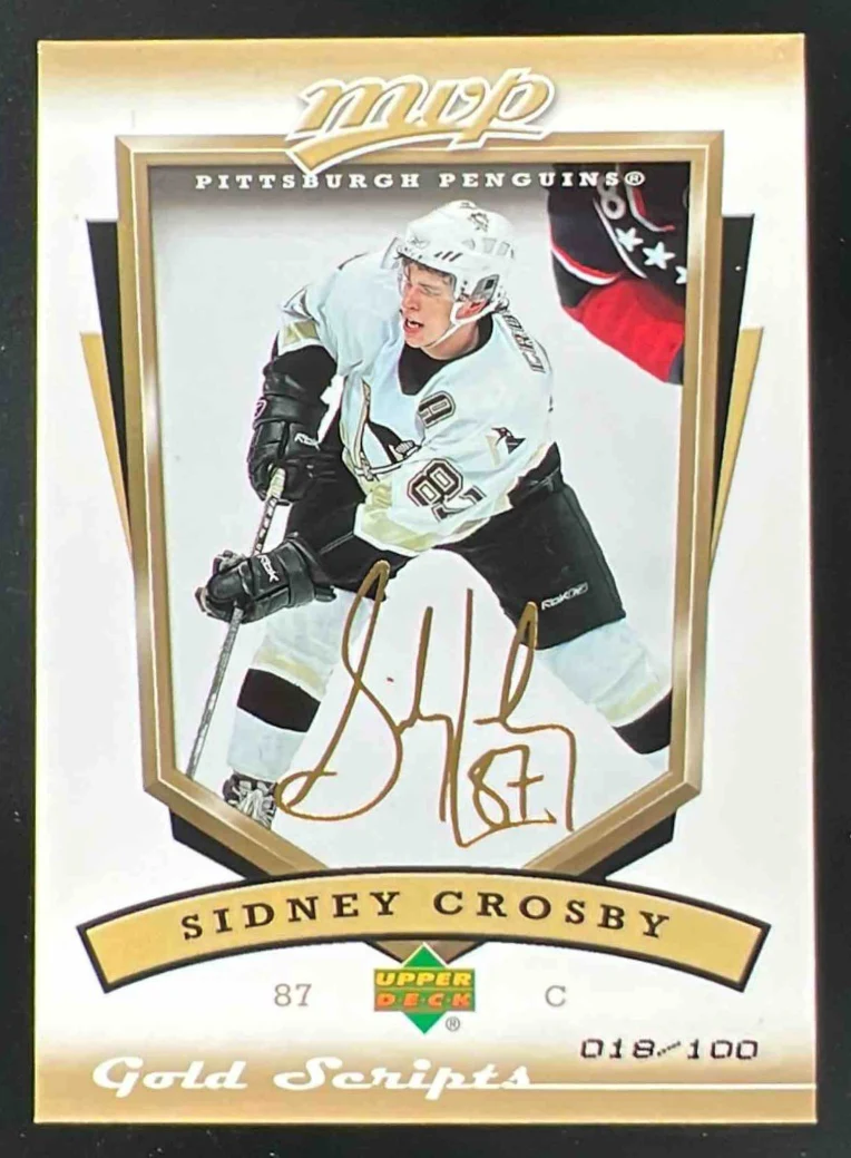 2006-07 Upper Deck MVP Gold Scripts #231 Sidney Crosby /100