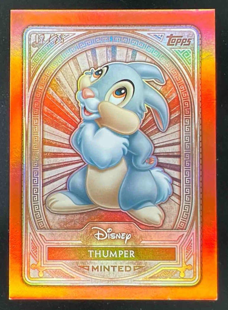 2025 Topps Mint Disney Bronze Orange Foil #34 Thumper /25