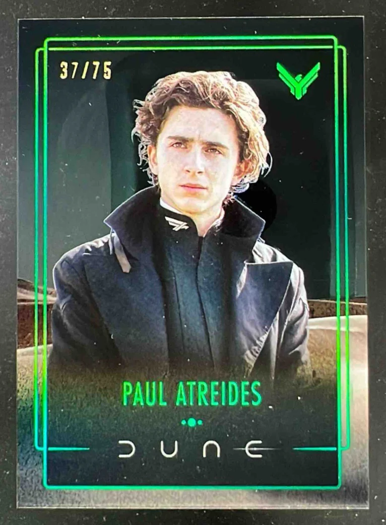 2024 Topps Chrome Dune Dune Acrylics Green #DA-1 Paul Atreides /75