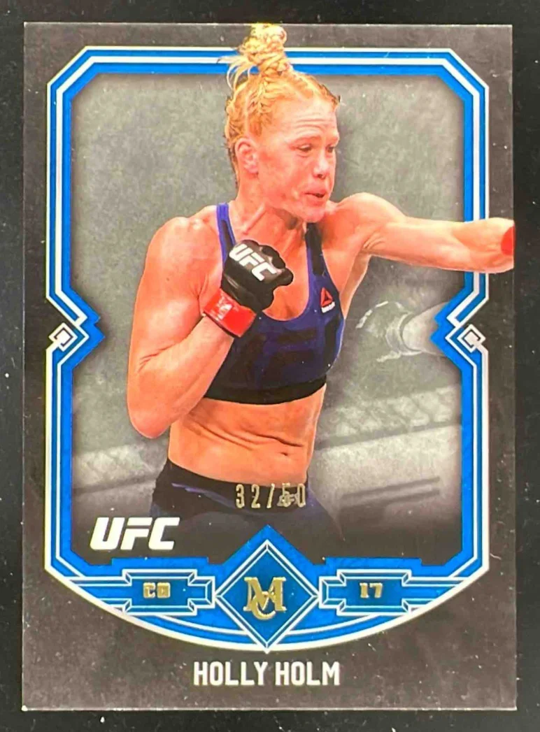 2017 Topps Museum Collection UFC Sapphire #49 Holly Holm /50