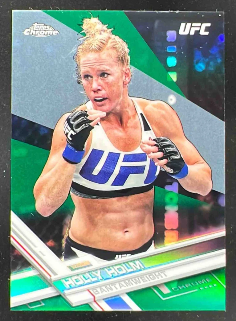 2017 Topps Chrome UFC Green Refractor #95 Holly Holm /99