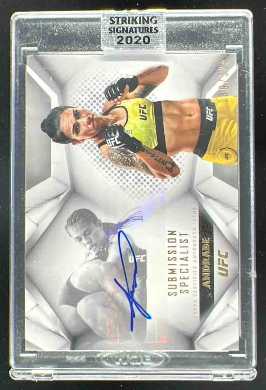 2020 Topps UFC Striking Submission Specialist Jessica Andrade Auto /325